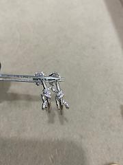 Tiffany Knot Hoop Earrings in Yellow/ Rose/ White Gold with Diamonds - 6