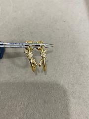 Tiffany Knot Hoop Earrings in Yellow/ Rose/ White Gold with Diamonds - 4