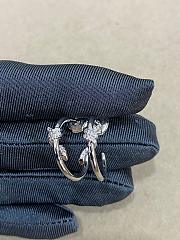 Tiffany Knot Hoop Earrings in Yellow/ Rose/ White Gold with Diamonds - 2