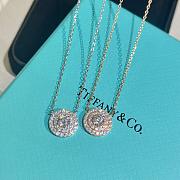 Tiffany Soleste Pendant in Platinum with Diamonds White/ Rose Gold - 1