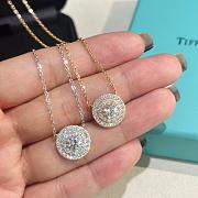 Tiffany Soleste Pendant in Platinum with Diamonds White/ Rose Gold - 3