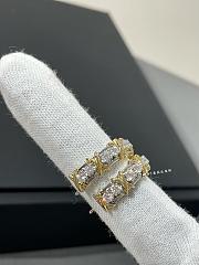 Tiffany Sixteen Stone Hoop Earrings in Platinum and Yellow Gold with Diamonds - 3