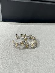 Tiffany Sixteen Stone Hoop Earrings in Platinum and Yellow Gold with Diamonds - 2