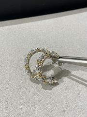 Tiffany Sixteen Stone Hoop Earrings in Platinum and Yellow Gold with Diamonds - 5