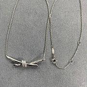 Tiffany Knot Pendant in Yellow/ Rose/ White Gold with Diamonds - 2