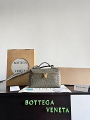 Bottega Veneta Bang Bang in Ostrich Cypress - 22x12.5x5cm - 1