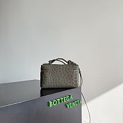 Bottega Veneta Bang Bang in Ostrich Cypress - 22x12.5x5cm - 2