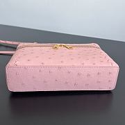 Bottega Veneta Bang Bang in Ostrich Rose - 22x12.5x5cm - 6
