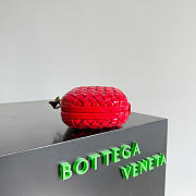 Bottega Veneta Knot Patent in Red (flower closure) - 19x11.5x5cm - 3