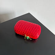 Bottega Veneta Knot Patent in Red (flower closure) - 19x11.5x5cm - 2