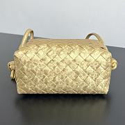 Bottega Veneta Loop Top Handle Lamina Satin Leather Gold - 19x12x9cm - 4