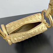 Bottega Veneta Loop Top Handle Lamina Satin Leather Gold - 19x12x9cm - 3