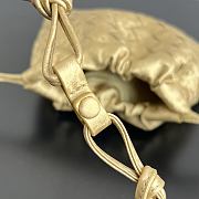 Bottega Veneta Small Dustbag Lamina Satin Leather Gold - 21x16.6x1cm - 5