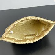 Bottega Veneta Small Dustbag Lamina Satin Leather Gold - 21x16.6x1cm - 3