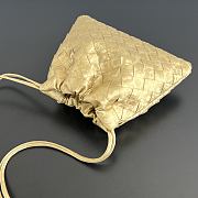 Bottega Veneta Small Dustbag Lamina Satin Leather Gold - 21x16.6x1cm - 2