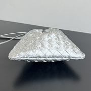 Bottega Veneta Small Dustbag Lamina Satin Leather Silver - 21x16.6x1cm - 5