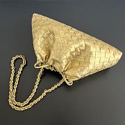 Bottega Veneta Dustbag Notte Lamina Satin Leather Gold - 33x19x8cm - 6