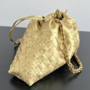 Bottega Veneta Dustbag Notte Lamina Satin Leather Gold - 33x19x8cm - 4