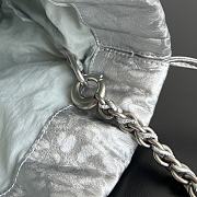 Bottega Veneta Dustbag Notte Lamina Satin Leather Silver - 33x19x8cm - 2