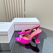 Amina Muaddi Rosie Slipper Fuchsia Satin 9.5cm - 6