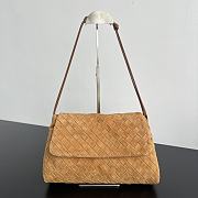 Bottega Veneta Giorno Suede Amber - 33x19x8cm - 1