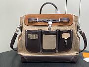 LV Steamer 40 Autres Cuirs Monogram Suede Leather Tan M26019 - 40x42x17cm - 4