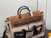 LV Steamer 40 Autres Cuirs Monogram Suede Leather Tan M26019 - 40x42x17cm - 5