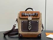 LV Steamer 15 Autres Cuirs Monogram Suede Leather Tan M26128 - 20x16.5x8.5xm - 1