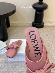 Loewe Flamenco Knot Mule in Lambskin Blush  - 4