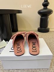 Loewe Flamenco Knot Mule in Lambskin Blush  - 2