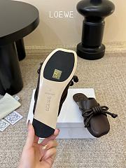 Loewe Flamenco Knot Mule in Lambskin Dark Chestnut - 5