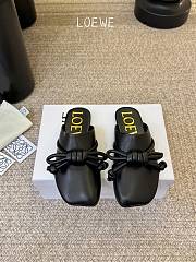 Loewe Flamenco Knot Mule in Lambskin Black - 1