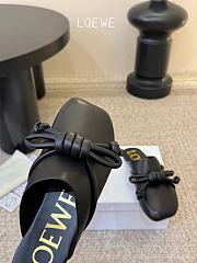 Loewe Flamenco Knot Mule in Lambskin Black - 5