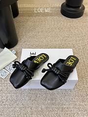 Loewe Flamenco Knot Mule in Lambskin Black - 2