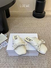 Loewe Flamenco Knot Mule in Lambskin White - 3