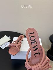 Loewe Flamenco Knot Sandal In Lambskin Blush 4.5cm - 2
