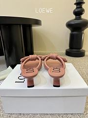 Loewe Flamenco Knot Sandal In Lambskin Blush 4.5cm - 5