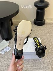 Loewe Flamenco Knot Sandal In Lambskin Black 4.5cm - 5