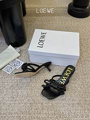 Loewe Flamenco Knot Sandal In Lambskin Black 4.5cm - 2