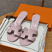Hermes Oasis Sandal Swift Rose 5cm - 1