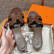 Hermes Oasis Sandal Swift Dark Brown 5cm - 4