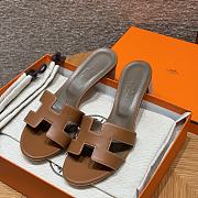 Hermes Oasis Sandal Swift Brown 5cm - 1