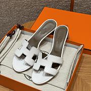 Hermes Oasis Sandal Swift White 5cm - 1