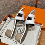 Hermes Oasis Sandal Swift White 5cm - 2