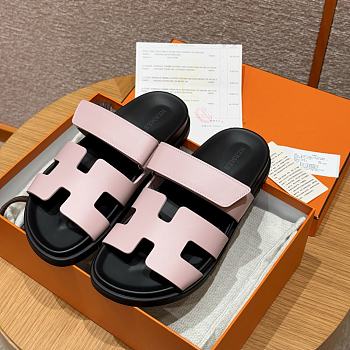 Hermes Chypre Sandal Light Pink Leather