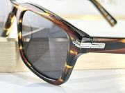 DiorBlackSuit S16F Brown Horn-Effect Rectangular Glasses - 6