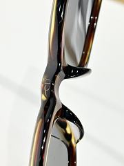 DiorBlackSuit S16F Brown Horn-Effect Rectangular Glasses - 4