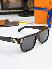 LV Slide Square Sunglasses Black Z2910U  - 3