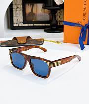 LV Slide Square Sunglasses Tortoise Z2746U  - 1