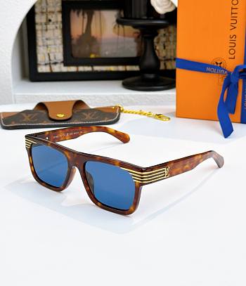 LV Slide Square Sunglasses Tortoise Z2746U 